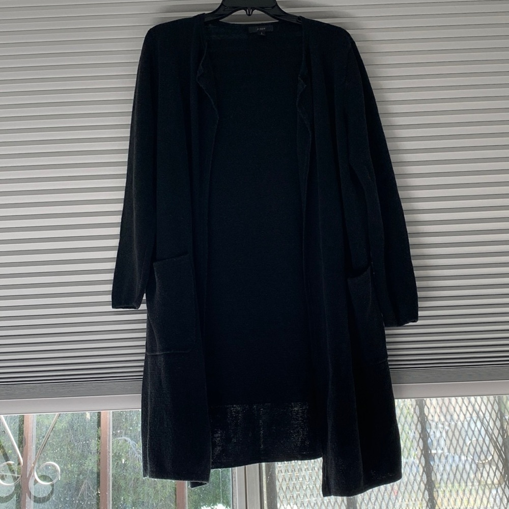 J crew long cardigan 3/4 sleeve